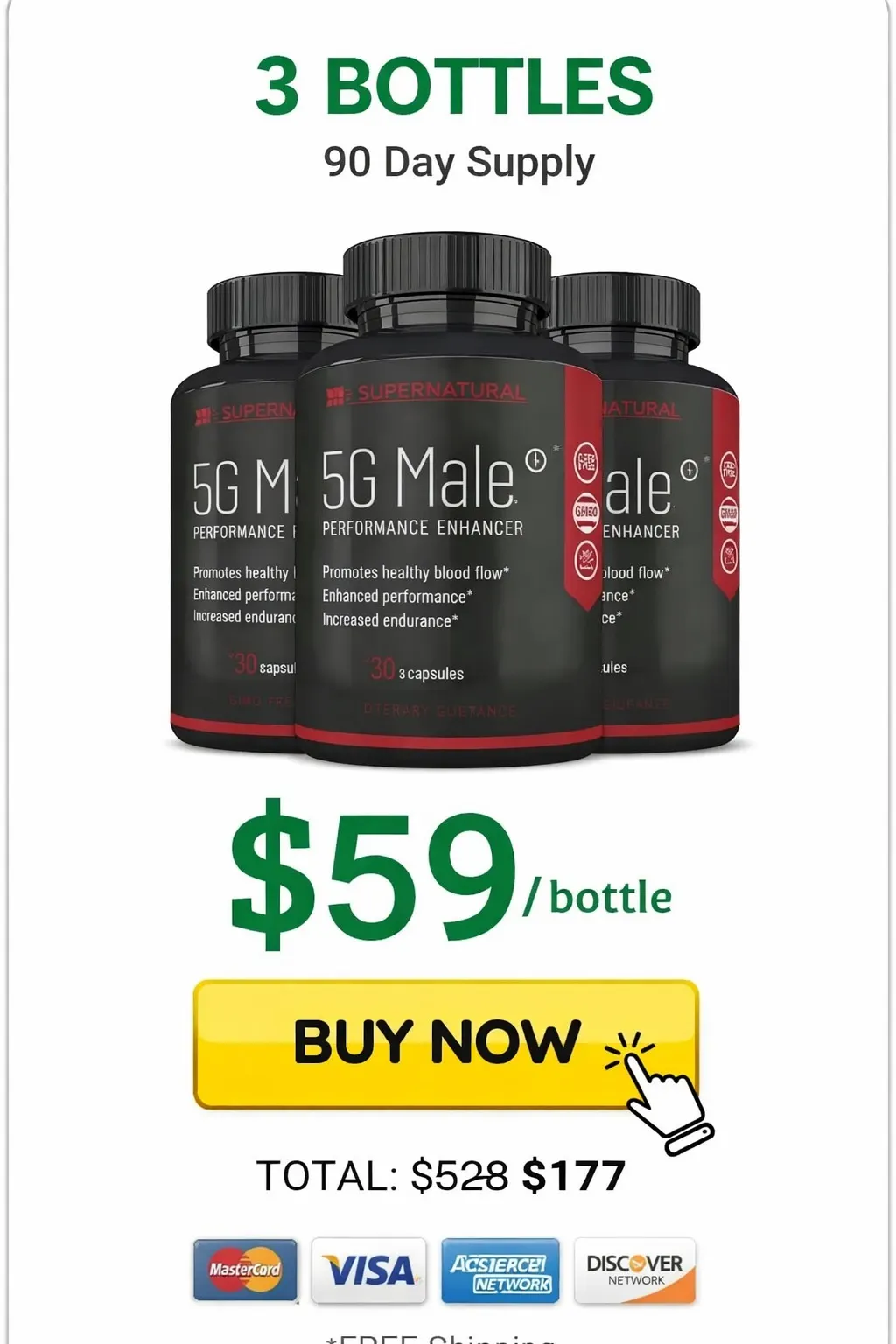 5G male  3 Bottle Price